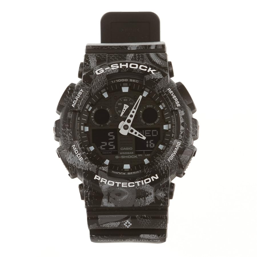 Amazon.co.jp: G-Shock GA-100MRB-1A X Marcelo Burlon 高級